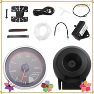 Car Meter Universal Gauge 12V Turbo Boost Gauge 0-3BAR Car Turbo Boost Indicator qizhi007.my