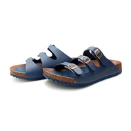 XES Mens MM21039 Slip On Sandals ( Brown Navy )