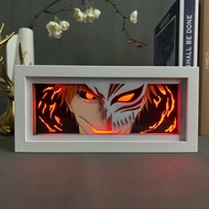 {DFTHN} Anime Led Lightbox Bleach for Room Decor Paper Cut Shadow Box Birthday Gift Bedside Nightlig