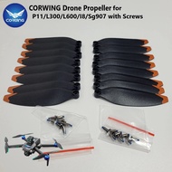 CORWING Drone Propeller for P11/L300/L600/I8/Sg907 Original Blade Spare Part with Screws Replacement