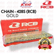 RCB CHAIN 428S SERIES GOLD 122L/132L