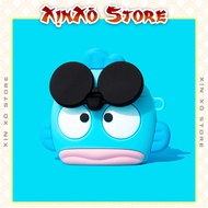 Airpod 2 3 Pro Clownfish Wearing Glasses Case with high quality keychain, Clownfish Airpod Case - EX