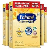 Enfamil NeuroPro Baby Formula, MFGM* 5-Year Benefit, Expert-Recommended Brain-Building Omega-3 DHA, Exclusive Immune Supporting HuMO6 Blend, Infant Formula Powder, Baby Milk, 36.4 Oz (Pack of 4)