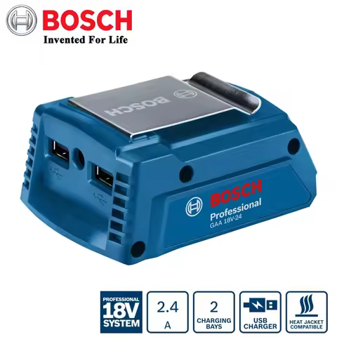 Bosch GAA18V-24 Portable Power Adapter 18V USB Battery Adapter Converter Charger Power Bank Adapter 