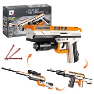 Gun Building Block, 3-in-1 Model Kit Building Blocks Gun DIY Can Launch, 272 Pcs Simulation Blaster 