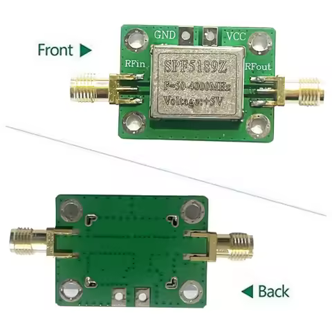 RF Amplifier, Low Noise LNA 50 to 4000MHz SPF5189Z RF Amplifier for Amplifying FM HF VHF UHF Radio S