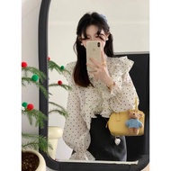 Beautiful, feminine and elegant polka dot shirt, 7-10 days