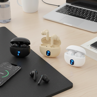 D56 Wireless TWS Bluetooth Headphones with LED Intelligent Noise Cancelling, HiFi Bass, LED Display,