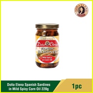♞,♘Doña Elena Spanish Sardines in Mild Spicy Corn Oil 228g