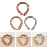 [nvvufknck] 50 Pieces of Simple Metal Frontal Ligaments for Tinkering, Thin Wire Hair Band, Smooth D