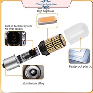 POWER  1 PCS 1156-BAU15S Turn Signal Light Led Bulb Yellow Blinker Super Bright Truck Light  .