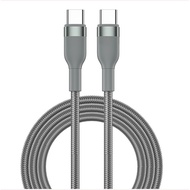 COMBO of 3 WIWU CONCISE FAST CHARGING CABLES SET Wi-C033 100W Type C - C parachute cord 20/150/200 c