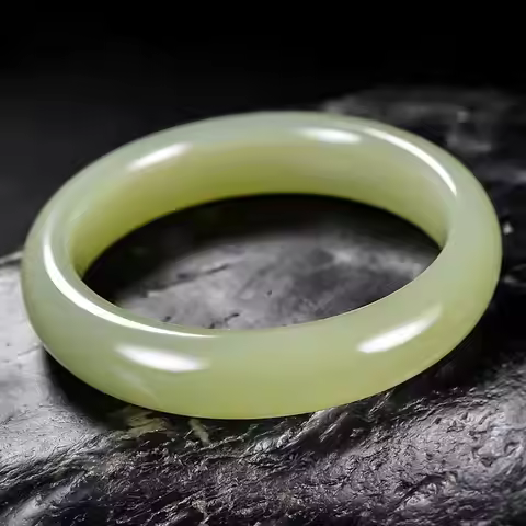 Natural Nephrite Jade Bangle Women Healing Gemstone Fine Jewelry Genuine Chinese Hetian Jade Bangles