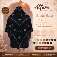 Ainoor hijab  Bawal Japanese Cotton Diamond Melati – Soft, Elegant & Viral Ready Design (Bidang 45 +