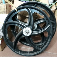 Velg plastik 20" CW racing bintang sepasang untuk sepeda Bmx