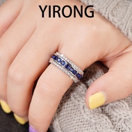 YIRONG Micro-Stingled Zirconia Statement Ring
