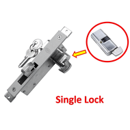 41055 Aluminium Door Hook Lock Aluminium Sliding Door Swing Door Lockset Cylinder Profile Kunci Pint