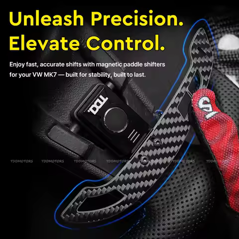 TDD Carbon Fiber Magnetic Paddle Shifters For Volkswagen GTI Golf 7 Golf R MK7/7.5 VW Scirocco Arteo