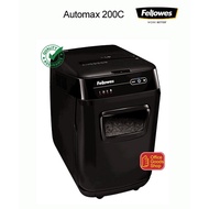 Fellowes Automax 200C Auto Feed Paper Shredder Cross Cut  | Mesin Hancur Kertas Potongan Silang Size 4X38mm