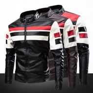 【Spot goods】leather jacket racing jacket men parka jacket men winter motor jacket plus size jacket waterproof motorcycle Riding jacket jaket lelaki waterproof