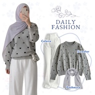 Gallea Look 3in1 teenage one set/ outfit/ trendyWanita Trendy Suit/ Acrylic Sweater/ + Knit Pants Br
