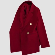 เบลเซอร์หญิง สูทผู้หญิง (Blazer02) 4 กระดุมทอง สีชมพู ชมพูเข้ม บานเย็น แดงสด แดงไวน์ ส้ม น้ำตาล น้ำต