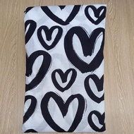 Twin Fitted Bedsheet , Hearts Design