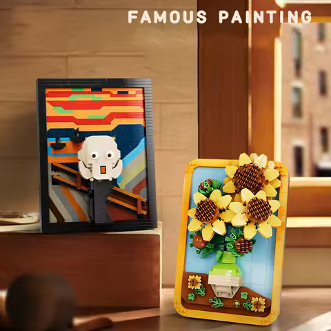 Creative Painting Juguetes Building Blocks 3D Painting Model Blocks Educational Toys for Children Gi