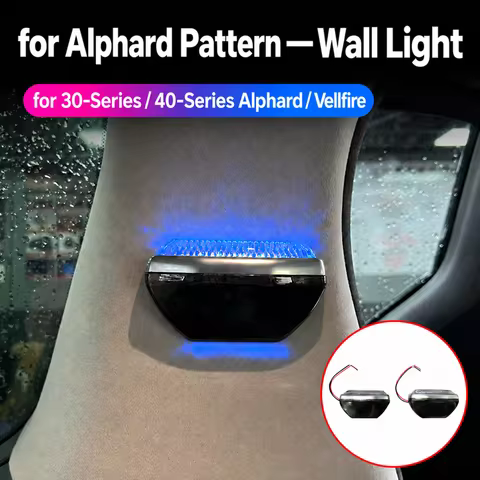 Car Interior Ambient Wall Lights for Toyota Alphard Vellfire 20 30 40 Series UV Acrylic Auto Atmosph