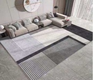 B&W พรม พรมปูพื้นนุ่ม พรม3D 3 ขนาด พรมปูพื้นห้องนั่งเล่น พรม3มิติ พรมปูห้องรับแขก