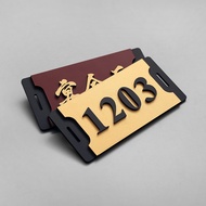 24*12cm unit number signage door unit number house number door House number Apartment Room Number Nu