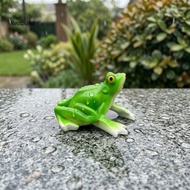 redbuild|  Fish Tank Decoration Resin Frog Ornament Outdoor Waterproof Resin Frog Figurine Realistic