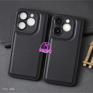 Itel A80 Case Leather Black SoftCase Itel A80