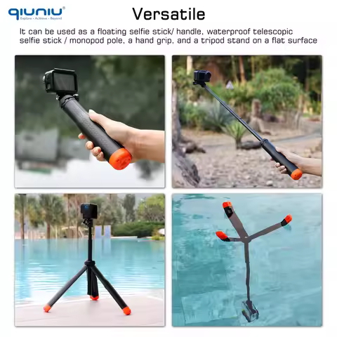Floating Handle Grip Waterproof Selfie Stick for GoPro Extendable Pole for Go Pro 13 11 AKASO DJI Ac