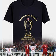 Original 2007 AC Milan Winning Championship 10th Commemorative T-Shirt AC Milan T-Shirt
