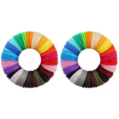 3D Printing Pen PCL Filament Refills 1.75Mm, Pack Of 40 Random Color, Low Melting Temp Of 70℃, Gifts