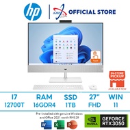 HP PAVILION 27-CA1006D All-In-One Desktop PC (I7-12700T 16GD4 1TBSSD / RTX3050 4GD6 / 27" TOUCH FHD / WIN11 /OFFICE OPI)
