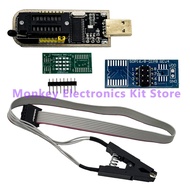 CH341A/B Programmer adapter+SOP8 clip+SOIC8 adapter with cable+1.8V adapter CH341A EEPROM Flash BIOS