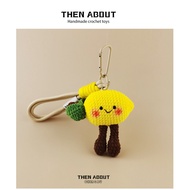Thenabout Cute Lemon Doll Doll Bag Pendant Pendant Keychain Pendant Niche Premium Gift 96Z1