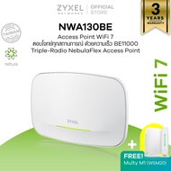 ZYXEL NWA130BE ตัวขยายสัญญาณ WiFi 7 BE11000 Access Point รองรับ GbE PoE และมี Free Cloud License