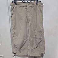 Fjällräven Pants Second-Hand Three-Quarter Length Size M Waist 32" 36" Leg Ends 9" Elastic Breathabl