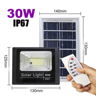 BOSCA 100W Solar Led Outdoor Flood Light Street Lamp IP67 Waterproof With Remote BS-T100