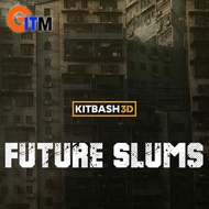 KITBASH3D | FUTURE SLUMS | 3D ASSETS | BLENDER | 3DS MAX | FBX | OBJ | HOUDINI | MAYA | UNITY | UNRE