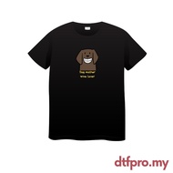 DTF PRO Dog Mother Wine Love T-Shirt | Kemeja Dog Mother Wine Love DTF PRO
