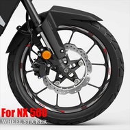 For Honda honda NX500 nx500 nx 500 Motorcycle Accessories Stickers Waterproof Decal Wheel Sticker