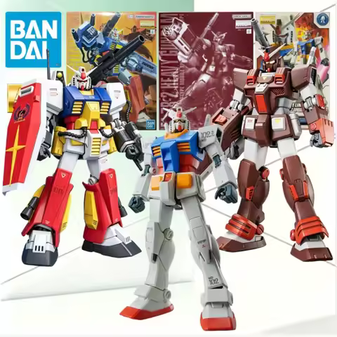 BANDAI Triple MG Set PF-78-1 Perfect FA-78-2 Heavy RX-78-2 Base Limited Anime Color UC MSV Unassembl