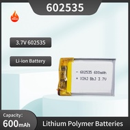 /602535 3.7V 600mAh Polymer Rechargeable Li Lithium Lipo Battery for MP3 MP4 MP5 GPS DVD Bluetooth h
