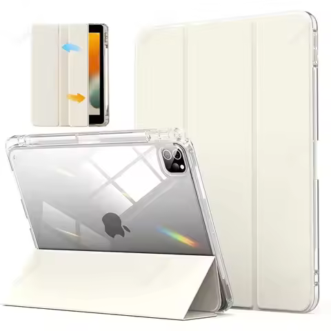 With Pencil Holder Case for iPad A16 A19 12th 11th 2026 Air11 13 Air8 M4 M3 M2 Pro11 12.9 13 M4 M5 A