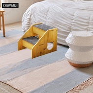 [CHiWANJi] Wooden Pet Stairs Pet Dog Stairs Ladder for Small Dogs Cats Older Cats Home
