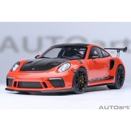 AUTOART 78177 1/18 PORSCHE 911 (991.2) GT3 RS WEISSACH PACKAGE ( LAVA ORANGE )